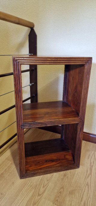Estantería de madera de pie 2 unidades.
