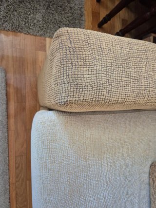 Sofá cama 1,35 beige y marrón