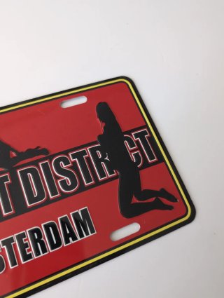 Chapa Metal Barrio Rojo Amsterdam XXX
