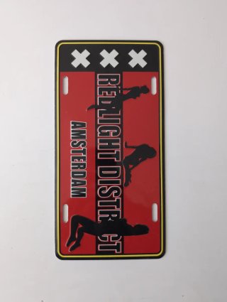 Chapa Metal Barrio Rojo Amsterdam XXX