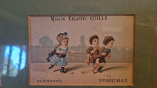 4 cromos antiguos Maison C. Cuille s. XIX