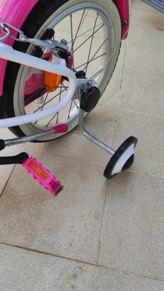 Bicicleta niña Btwin rosa 16