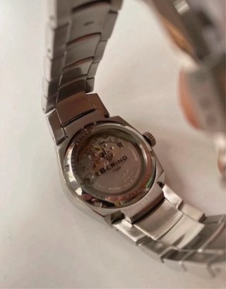 Reloj Bering Automático Plata y Blanco