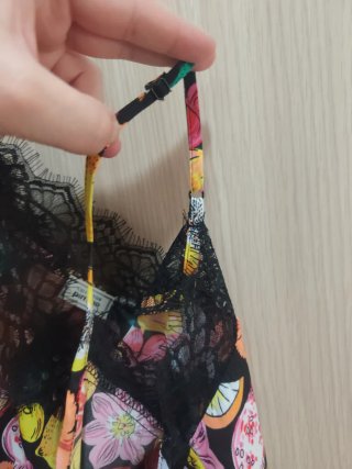 Blusa lencera estampado frutas