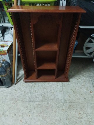 Mueble para CDs de madera marrón