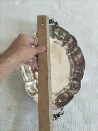 Vajilla antigua inglesa plata plateado 1926 fuente