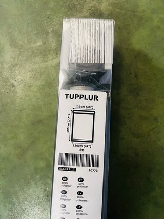 3 Cortinas Ikea Tupplur Gris 120x195cm