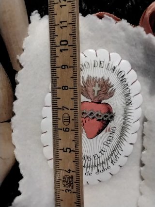 Antiguo escapulario Sagrado Corazón