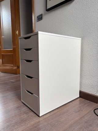 Cajonera blanca 5 cajones