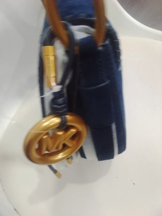 Bolso Michael Kors Ante Azul Nuevo