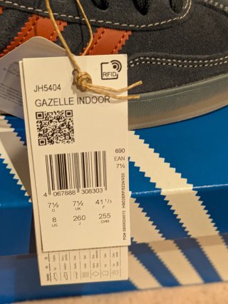 Adidas Gazelle Indoor Zapatillas Azul/Rojo Origina