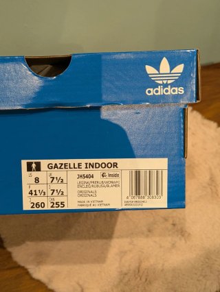 Adidas Gazelle Indoor Zapatillas Azul/Rojo Origina