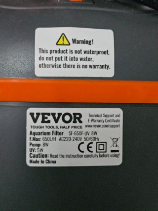 Filtro VEVOR para acuario