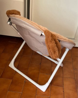 Silla plegable mascota con forma de perro