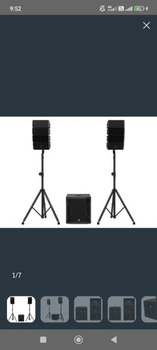 Equipo de sonido profesional line array seatell...