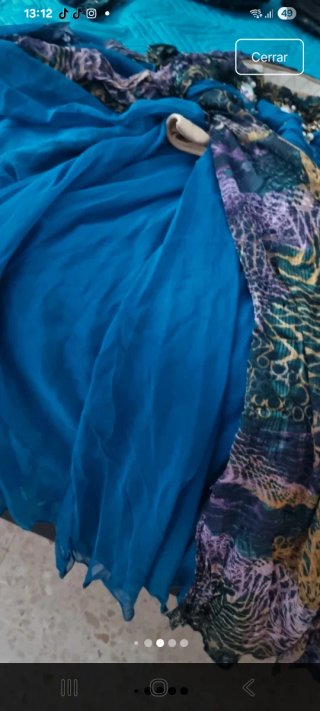 Conjunto Danza Oriental Azul y Morado