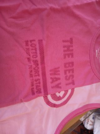 Camiseta Lotto Mujer Talla M Rosa