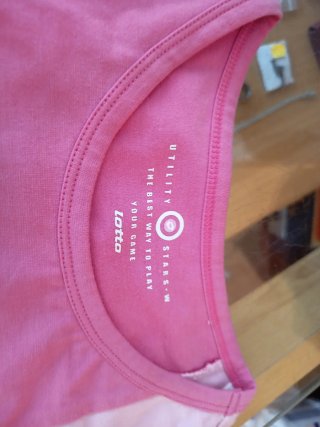 Camiseta Lotto Mujer Talla M Rosa