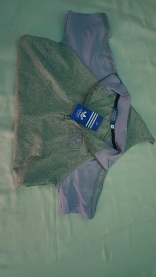 Conjunto Adidas Morado y Gris