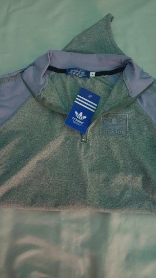 Conjunto Adidas Morado y Gris