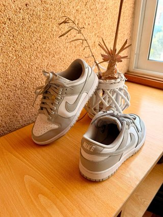 Zapatillas Nike Dunk Low Gris Blanco