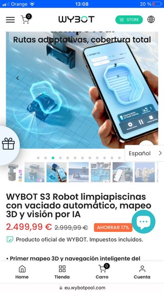 Robot Limpiafondos WYBOT S3 IA