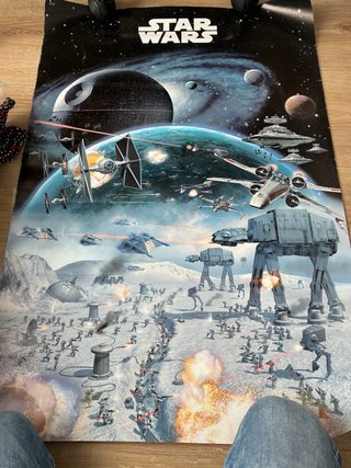 Póster Star Wars Batalla Hoth