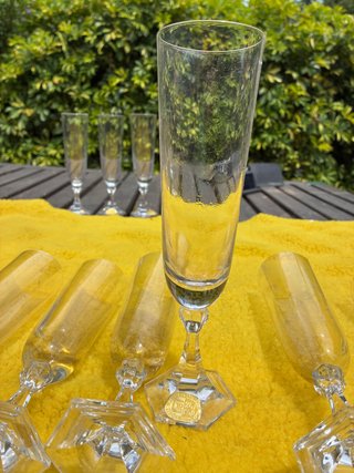 Juego Copas Riedel Champagne Vintage Años 60