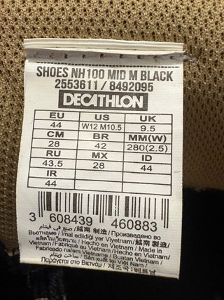 Botas Quechua Negras Talla 44
