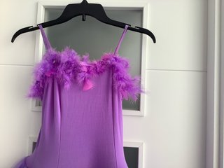 Vestido ballet tul morado