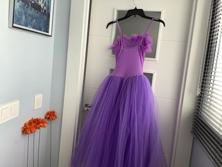 Vestido ballet tul morado
