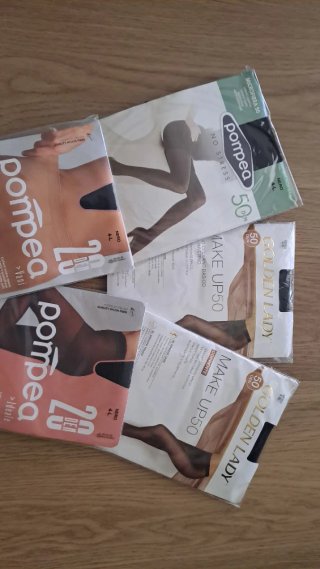 Calze Golden Lady e Pompea 50 Den Nero L