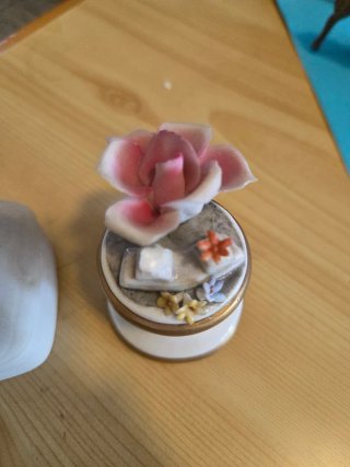 Svuotatasche e Soprammobile Porcellana Capodimonte