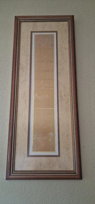 Cuadro decorativo beige y marrón