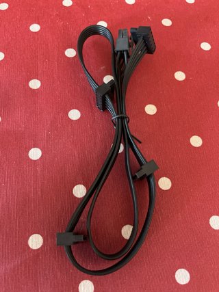 Cable de alimentación negro 6 pines