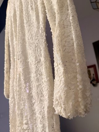 Vestido de Novia de gasa y lentejuelas