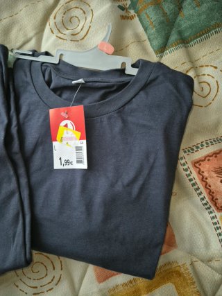 Lote 2 camisetas grises talla L