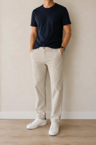 Pantalón Náutica de hombre beige W38 | ES 48