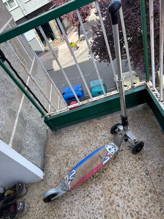 Monopattino a 3 ruote e skateboard