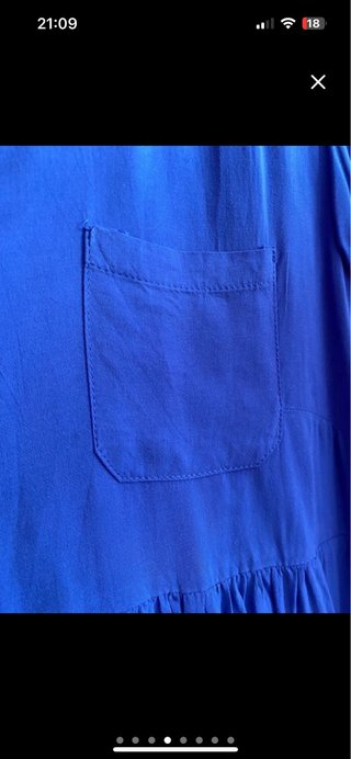 Camisa premamá y lactancia azul