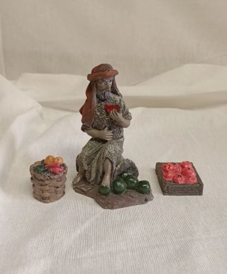 Belén figuras pastor, ovejas, gallinas y pato