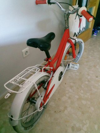 Bicicleta infantil roja