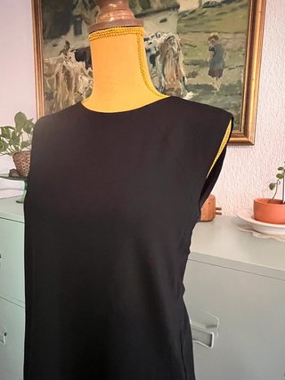Purificación García Blouse Elegant Open Back Draped Black Great Condition