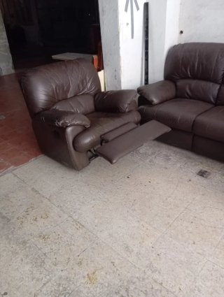 Sofá de piel 3+2 plazas