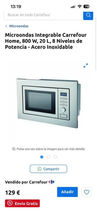 Microondas Acero Inoxidable