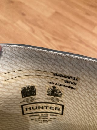 Botas de agua Hunter grises