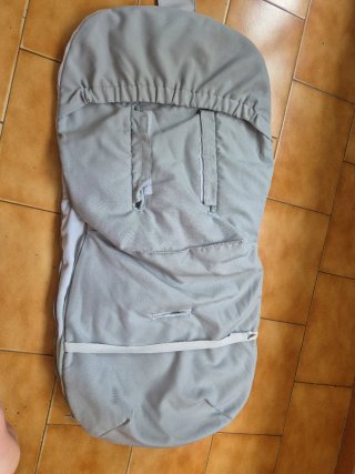 Saco invierno silla paseo gris