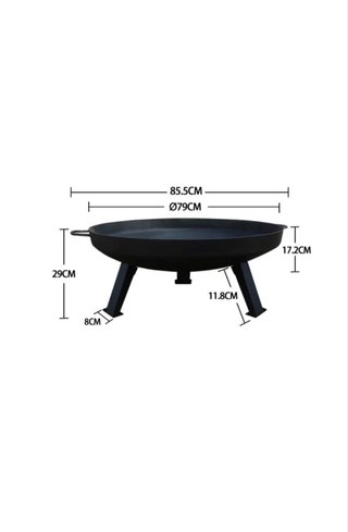 Brasero Köhko 80cm per barbecue a fuoco aperto