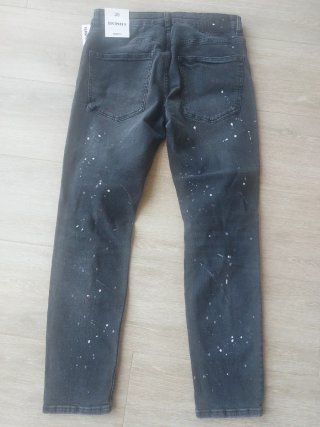 Pantalón vaquero Bershka negro desgastado T 38