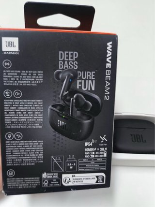 Auriculares Inalámbricos JBL Wave Beam 2 Negros